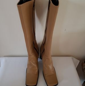 Nine West Camel Color Tall Boots Size 9